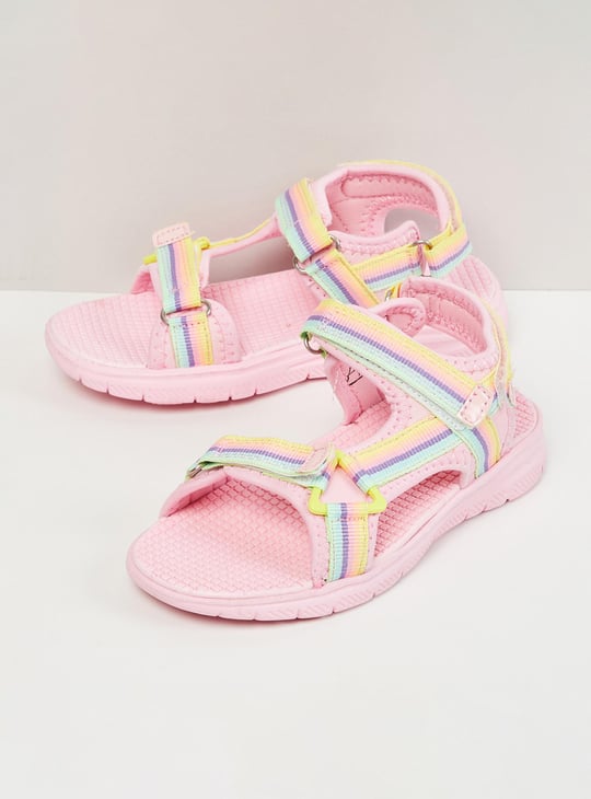 Girls Printed Velcro Strap Floaters