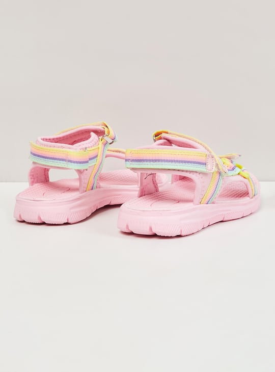 Girls Printed Velcro Strap Floaters