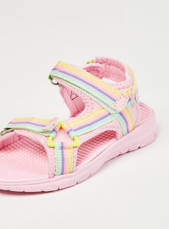 Girls Printed Velcro Strap Floaters