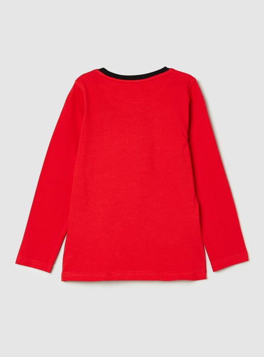 Spiderman Printed Crew Neck T-shirt