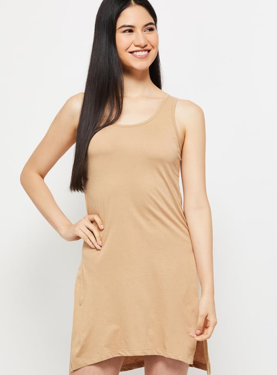 Women Solid Long Camisole 