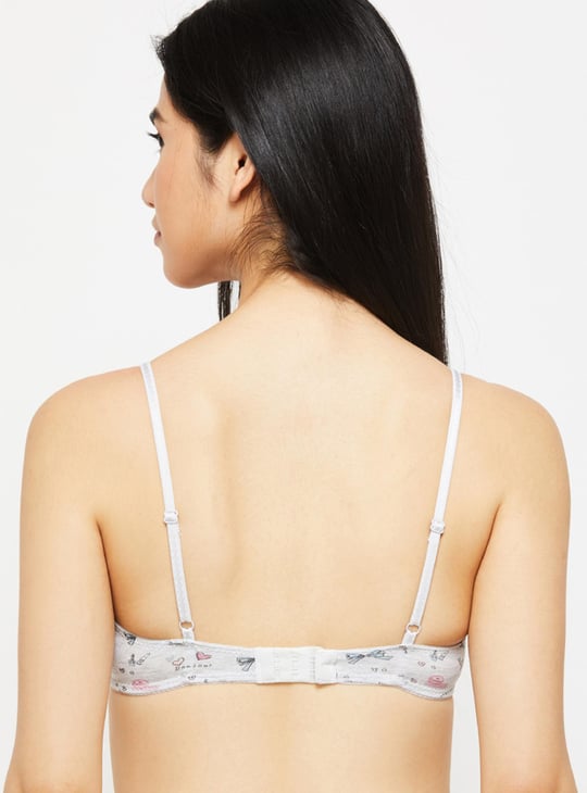 Women Printed Padded T-shirt Bra - Pack of 2 