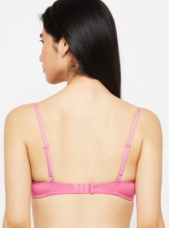 Women Printed Padded T-shirt Bra - Pack of 2 