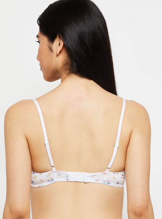 Women Printed Padded T-shirt Bra - Pack of 2 