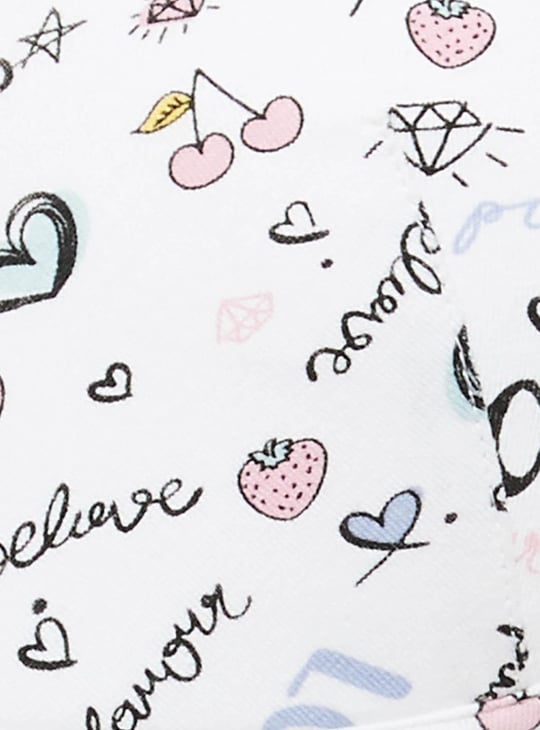 Women Printed Padded Non-Wired T-shirt Bra - Pack of 2 