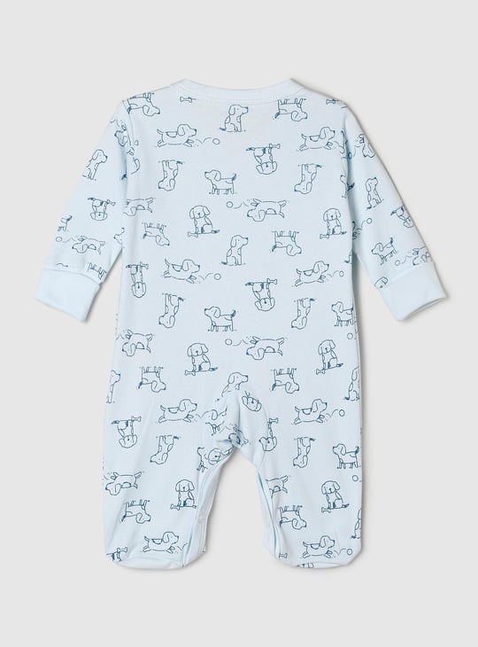 Boys Graphic Printed Anti-Bacterial Sleepsuit