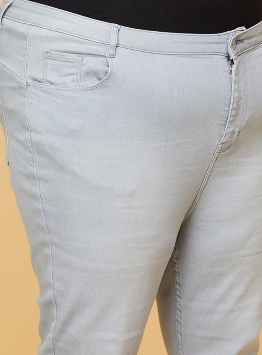 Women Solid Ankle-Length Skinny Fit Jeans 