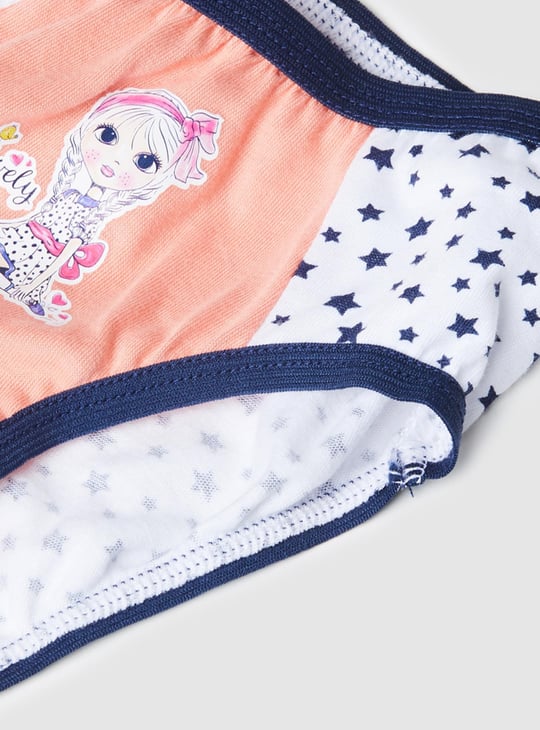 Girls Printed Panties - Pack of 3