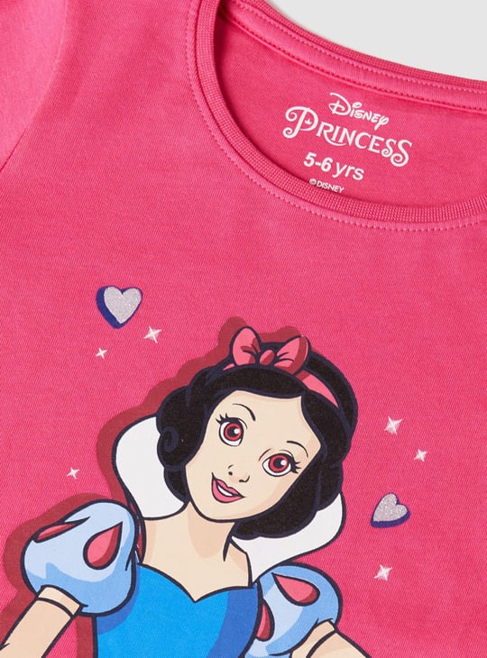 Girls Disney Princess Printed T-shirt