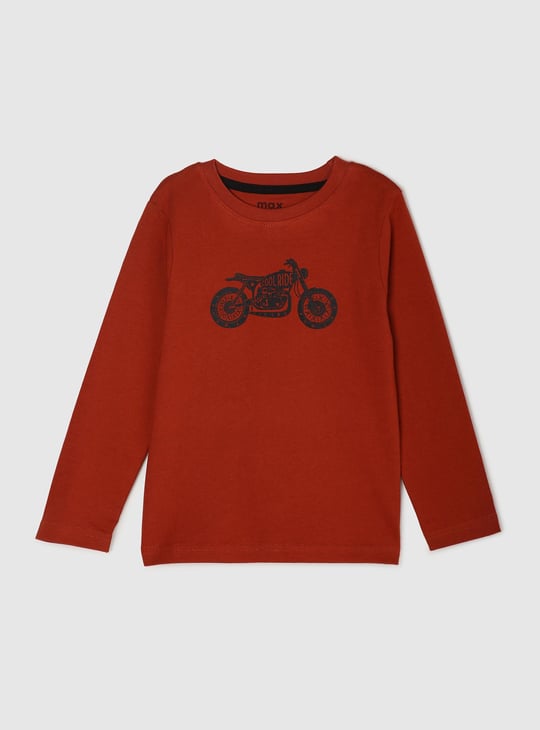 Boys Graphic Printed Crew Neck T-shirt 