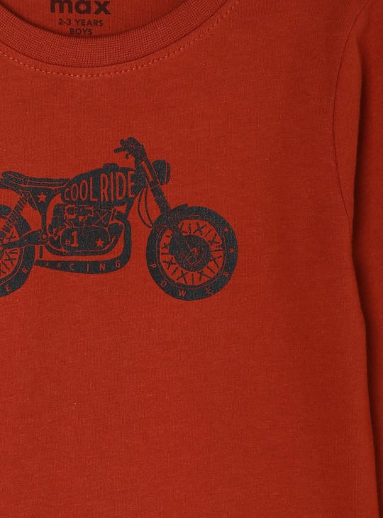 Boys Graphic Printed Crew Neck T-shirt 
