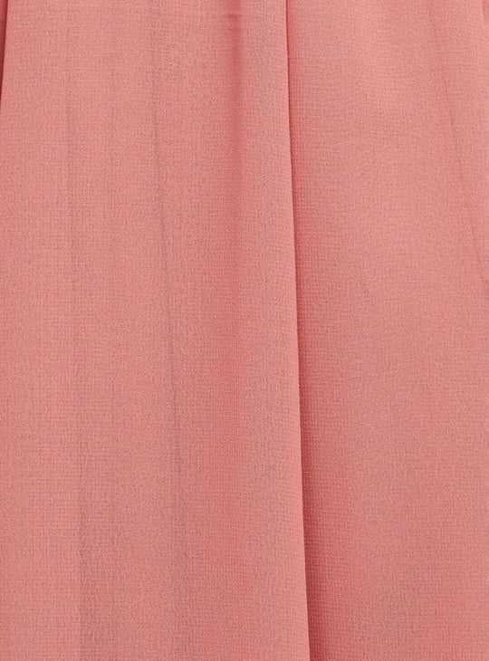 Girls Solid A-line Dress 