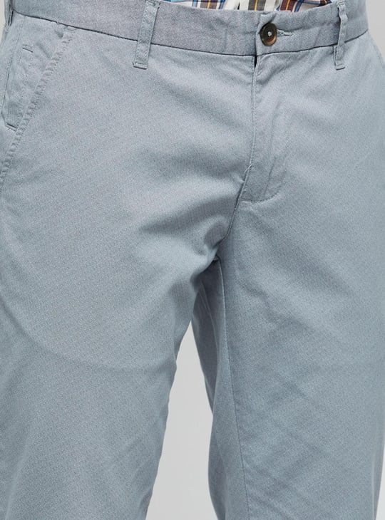 Men Solid Sull-Length Skinny Chinos