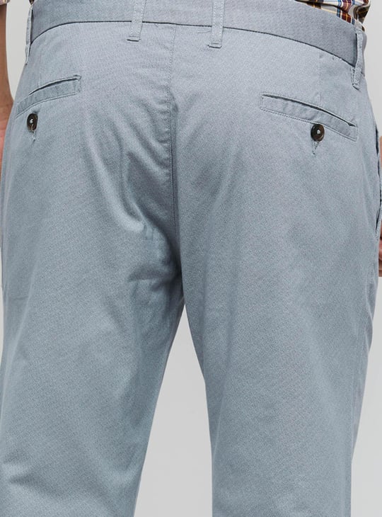 Men Solid Sull-Length Skinny Chinos