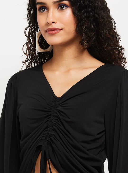 MAX Women Solid Crop Top