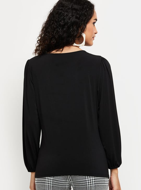 MAX Women Solid Crop Top