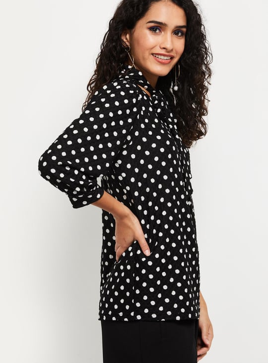 Women Polka Dot Print Top