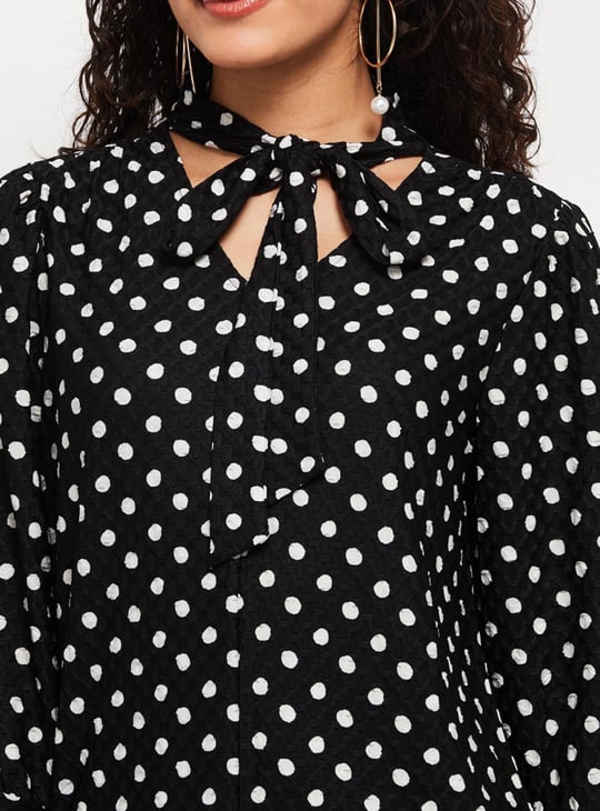 Women Polka Dot Print Top
