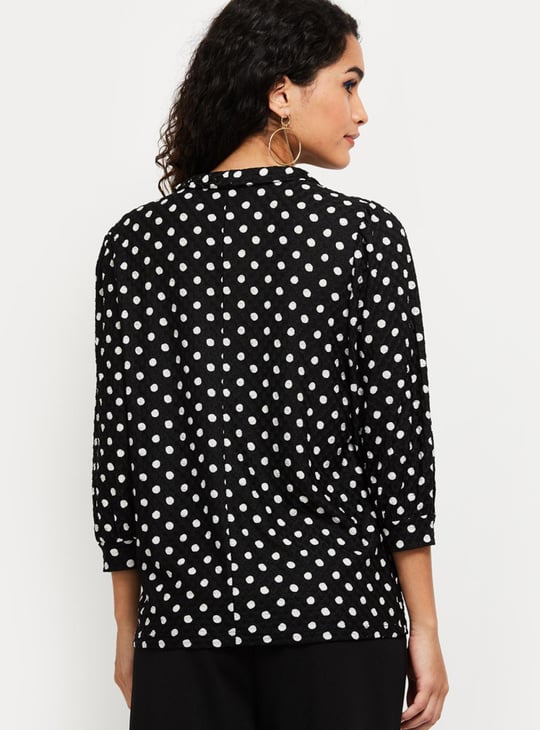 Women Polka Dot Print Top