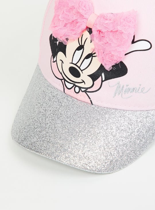 Girls Minnie Mouse Printed Cap