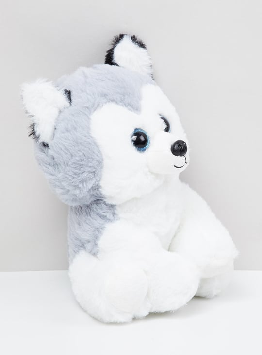 Kids Patterned Husky Dog Soft Toy 