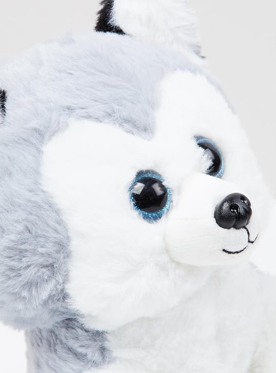 Kids Patterned Husky Dog Soft Toy 