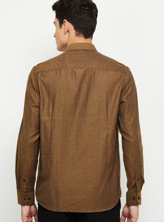Men Printed Slim Fit Formal Shirt 