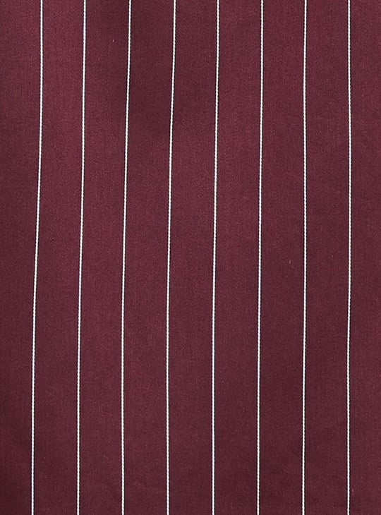 Men Striped Full Sleeves Slim Fit Formal Shirt 