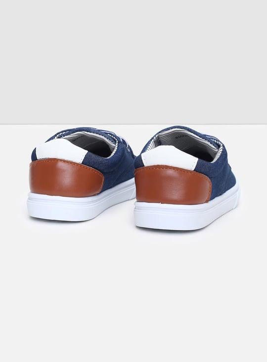 Boys Colourblocked Lace-Up Canvas Shoes
