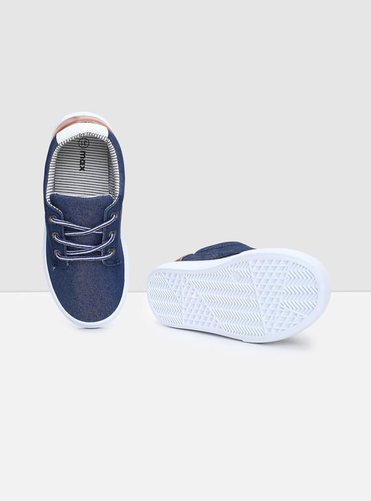 Boys Colourblocked Lace-Up Canvas Shoes
