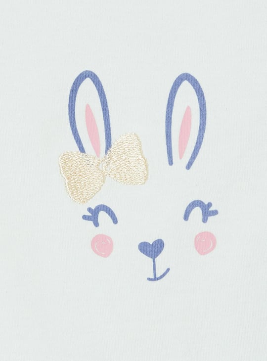 Girls Printed Anti-Bacterial Bodysuit - Pack of 4 