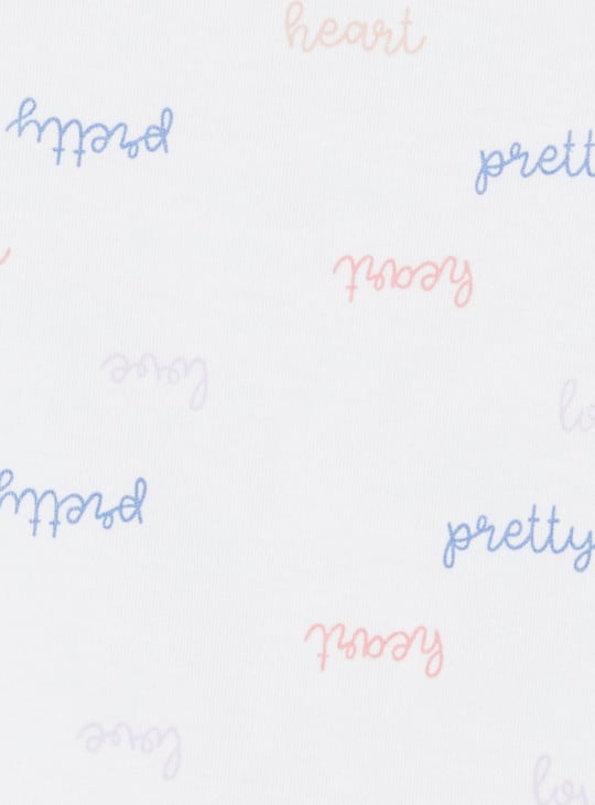 Girls Printed Anti-Bacterial Bodysuit - Pack of 4 