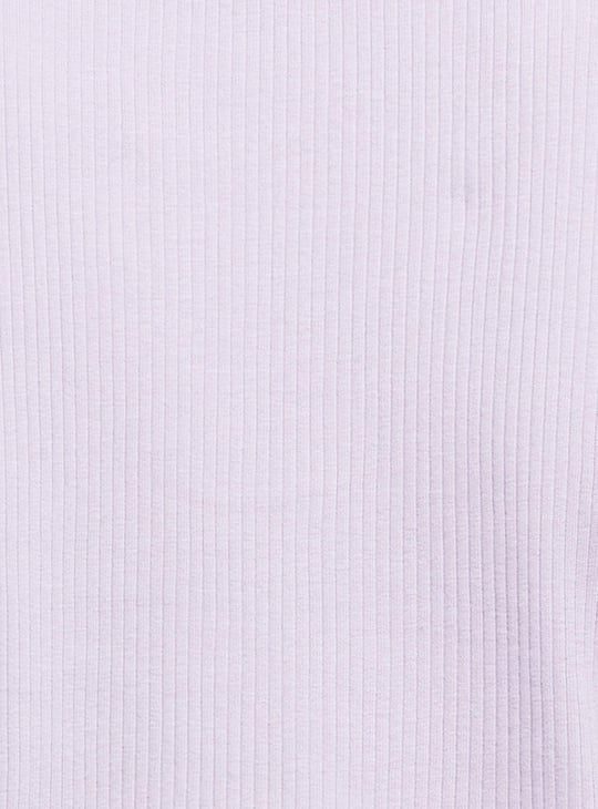 Women Solid Cropped Polo Top