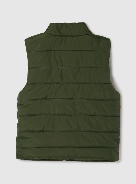 Boys Light Sleeveless Bomber Jacket