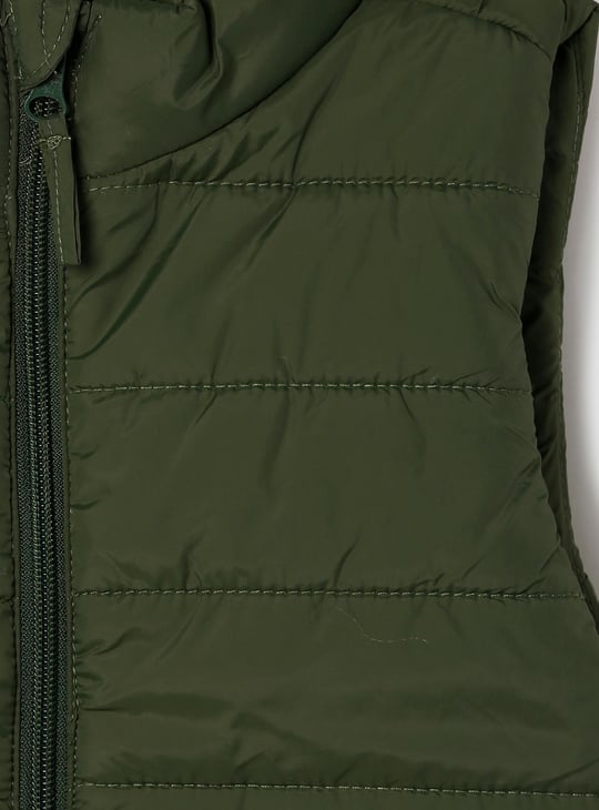 Boys Light Sleeveless Bomber Jacket