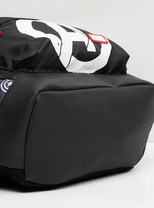 Men Avengers Printed Zip-Closure Backpack