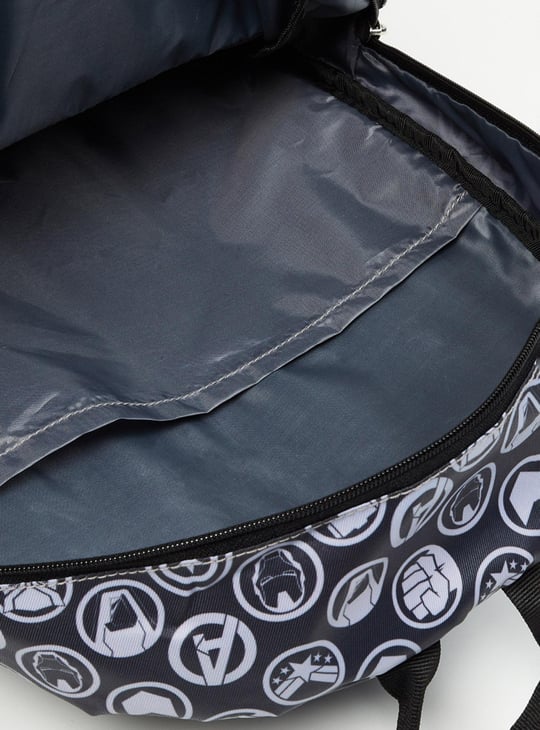 Men Avengers Printed Zip-Closure Backpack