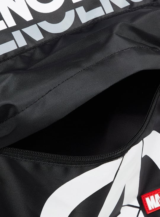 Men Avengers Printed Zip-Closure Backpack