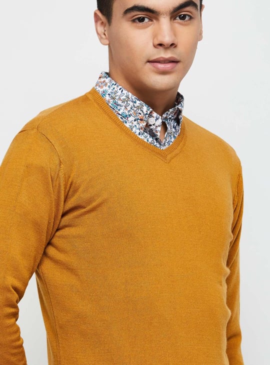 Men Light Weight V-Neck Sweater