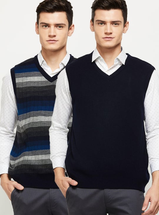 Men Reversible Sweater Vest