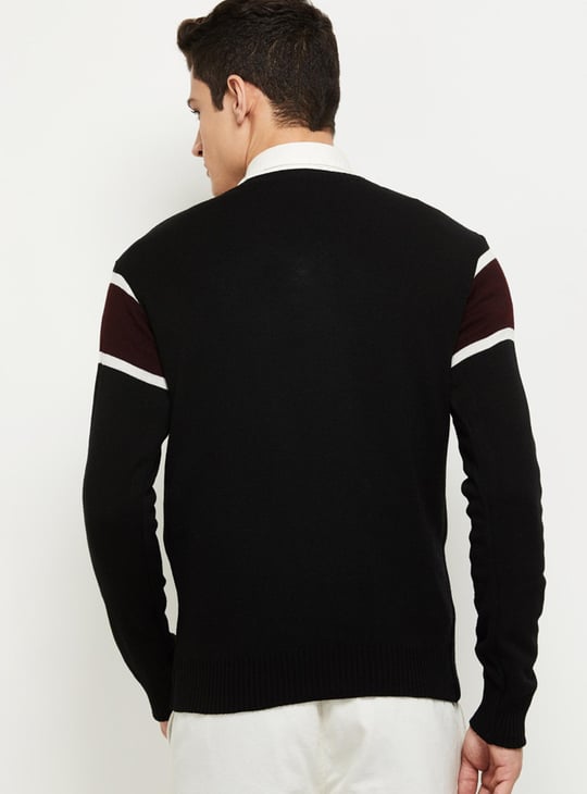 Men Striped Reversible Sweater