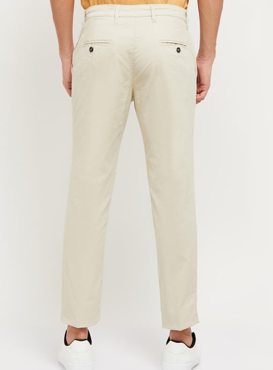 Men Solid Slim Fit Chinos