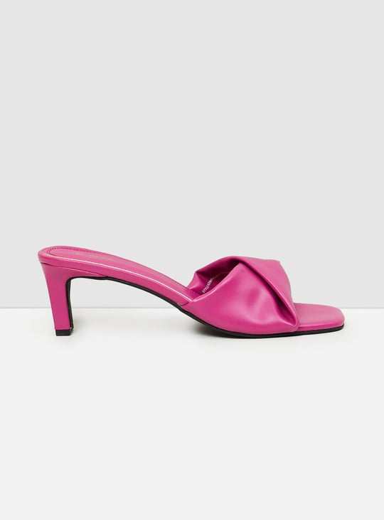 Women Solid Block Heels 