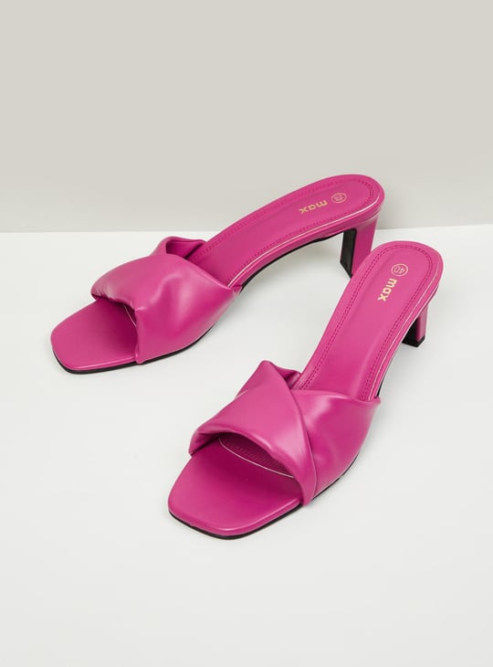 Women Solid Block Heels 