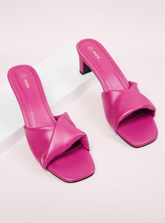 Women Solid Block Heels 