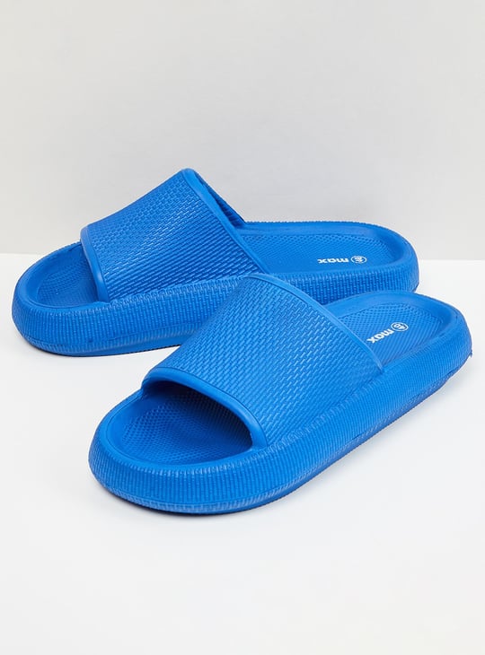 Women Textured Open Toe Sliders