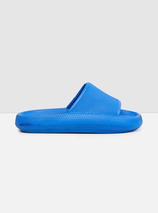Women Textured Open Toe Sliders