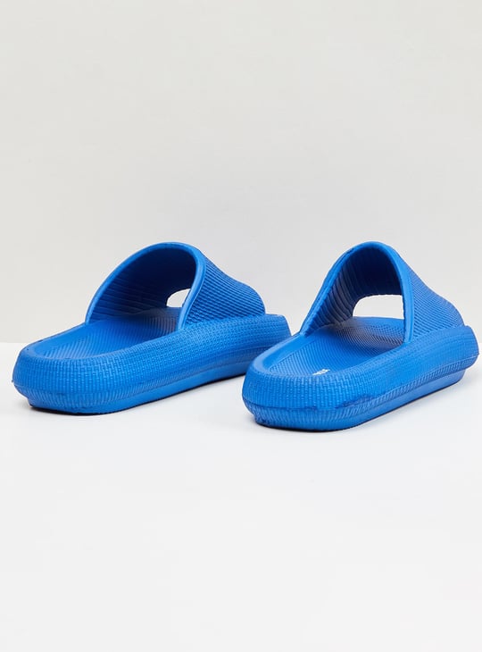 Women Textured Open Toe Sliders
