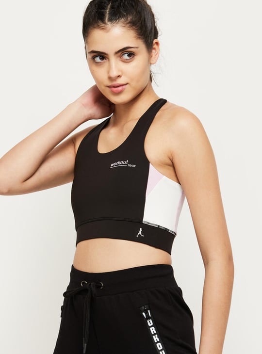 Colourblocked Sports Bra