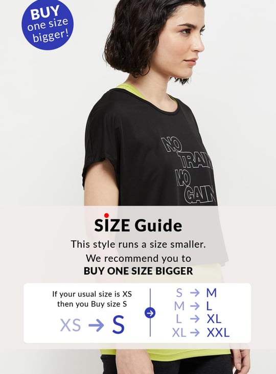 Women Printed Round Neck Layered T-shirt 